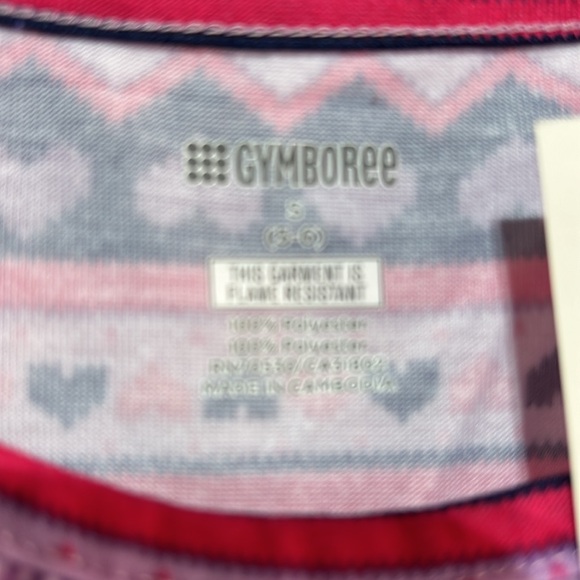 Gymboree long sleeve pink purple nightgown ruffle hemline nwt 5 or 7 size - Picture 3 of 8